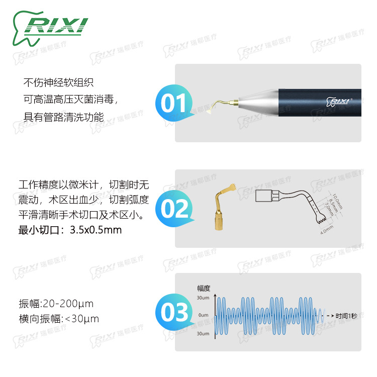 Máquina de implante dental especial transfronteriza Clínica dental dental Máquina de cuchillo de hueso ultrasónico Máquina de cuchillo de hueso dental