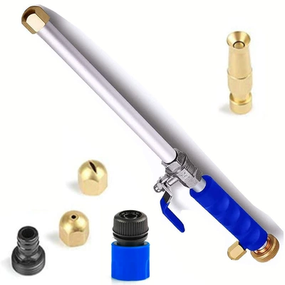 Car cleaning tools – High pressure car wash water gun - suit-7-blue-water-gun-long-nozzle-blue-quick-connect