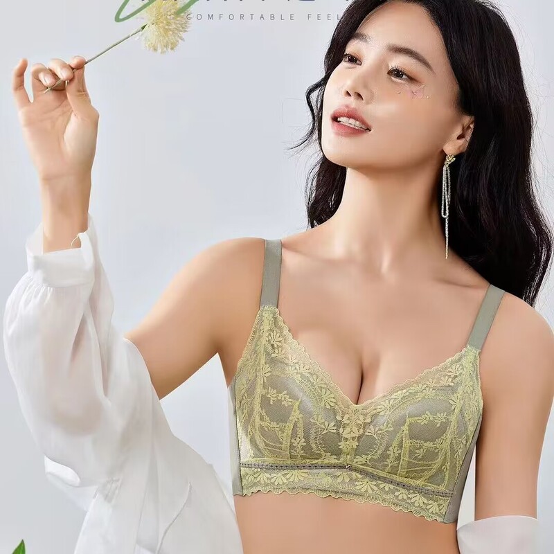 New Product B Cup Adjustable Thin Cup Breast-Retracting Breast Support Without Rims Similar to Women's Bra 5012
