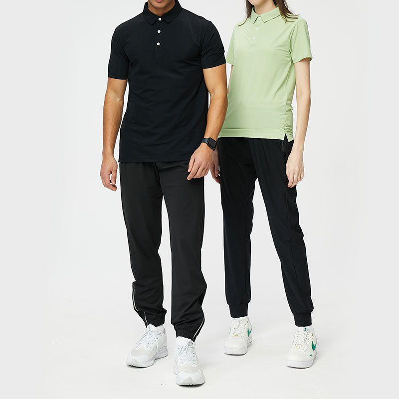 Camisa de polo deportiva de color sólido casual para hombres y mujeres mismo verano slim fit que absorbe el sudor ropa de grupo de secado rápido Camiseta de manga corta