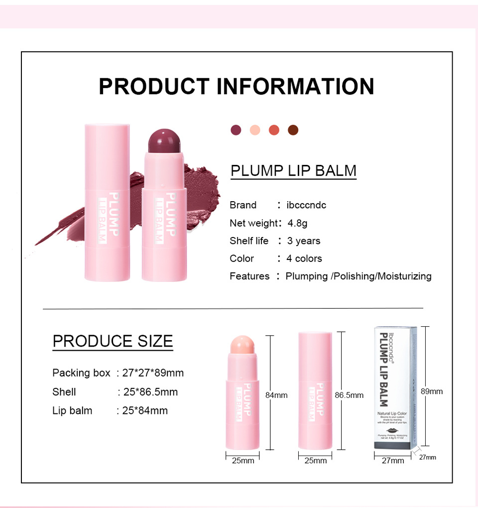 ibcccndc Velvet matte Bright Lip Gloss Lipstick Stick Lip plump Lipstick undefined