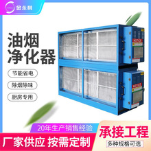 低空排放除油烟食堂酒店厨房静电油烟净化器紫外线光催化除味设备