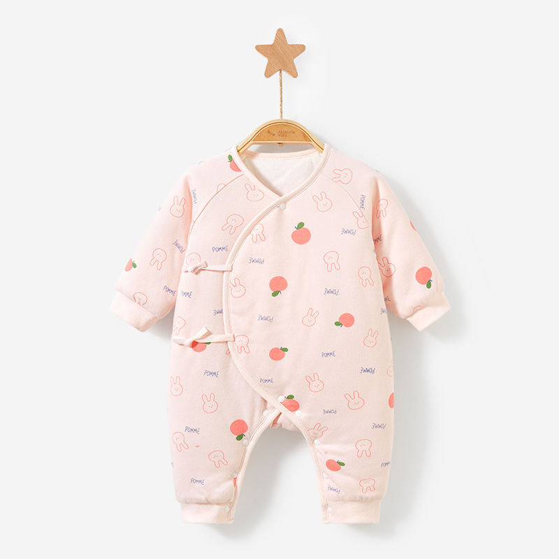 Ropa de bebé recién nacido Primavera, otoño e invierno temprano nacido fino acolchado 0 caliente 3 meses y Shang niño romper traje Bebé Ropa