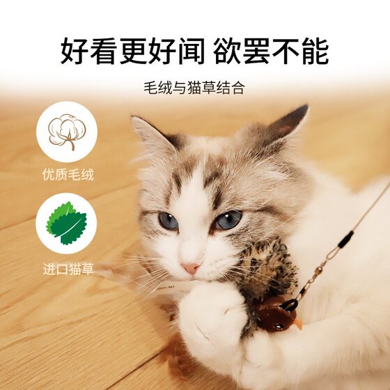 GiGwi expensive for cat toy cat stick bite-resistant feather pet self-Hi boredom artifact retractable replacement head