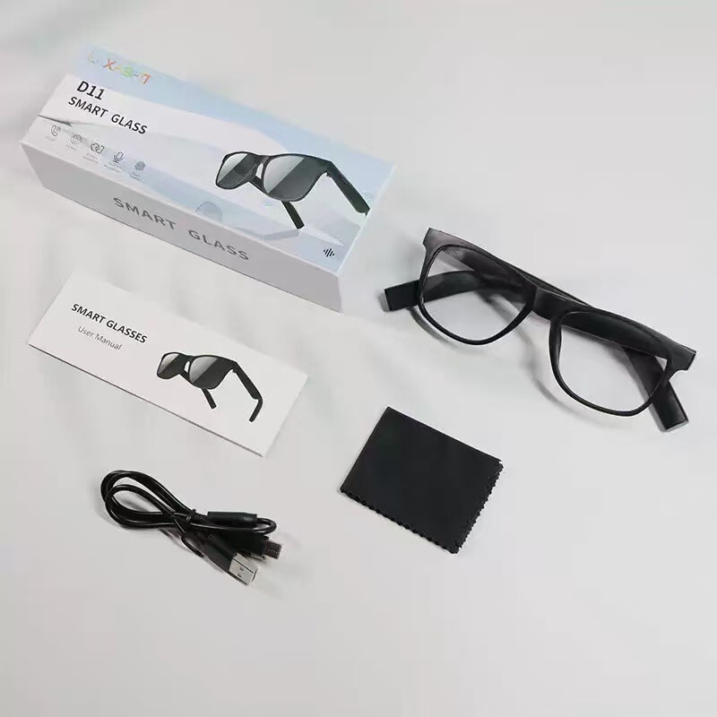 D11Plus Smart Glasses Bluetooth Call Music Touch Control Voice Wake-up Open Stereo Surround Sound D11Plus Smart Glasses Bluetooth Call Music Touch Control Voice Wake-up Open Stereo Surround Sound