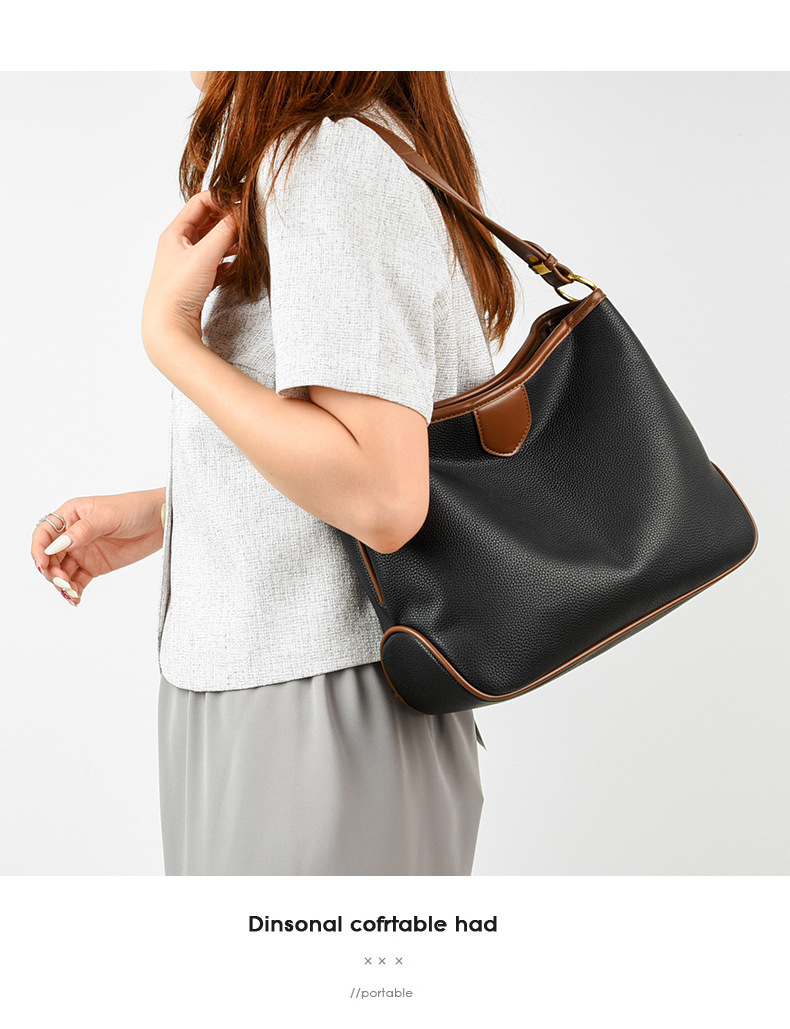 Textured Large Capacity Women's Bag Fashion Crossbody Hand Shoulder Tote Bag Underarm Bag All-match Commute Bag_voghion.com