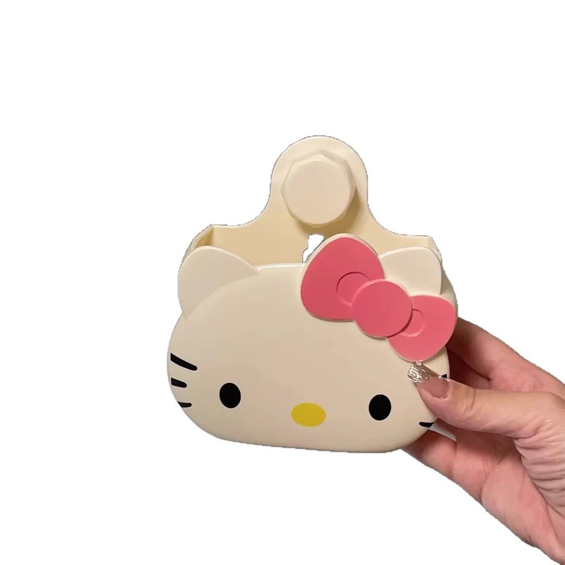 hellokitt浴室放牙刷牙膏置物架免打孔卡通动漫壁挂可沥水收纳盒|undefined