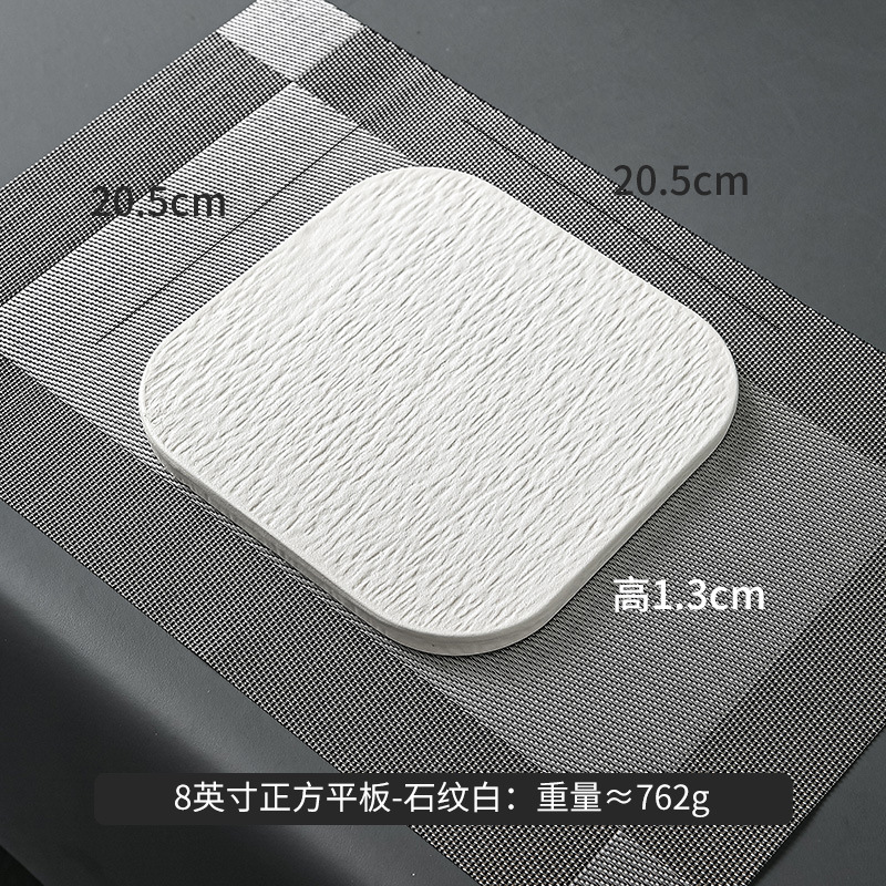 Vajilla de Chaozhou con diseño de piedra, cuencos de alto valor estético, juego de cuencos y platos de cerámica de lujo para el hogar, cuencos para arroz, platos para bistec, platos para pescado estilo occidental.