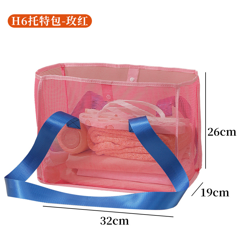 Tote bag H6-rose red