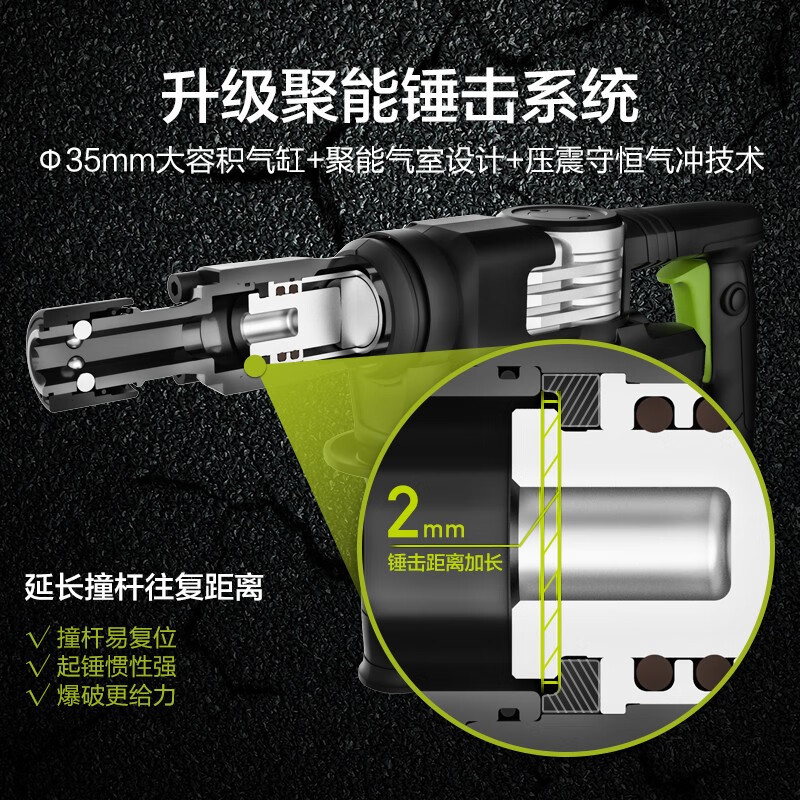 WIX 1300W martillo WU359X de alta potencia perforación de hormigón picadora eléctrica herramienta eléctrica de doble propósito 13