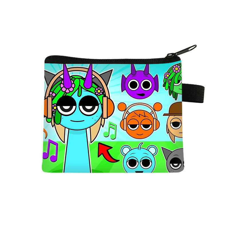 Ins new rhythm box coin purse girls cute headphones fashion storage bag trend zipper card bag wholesale