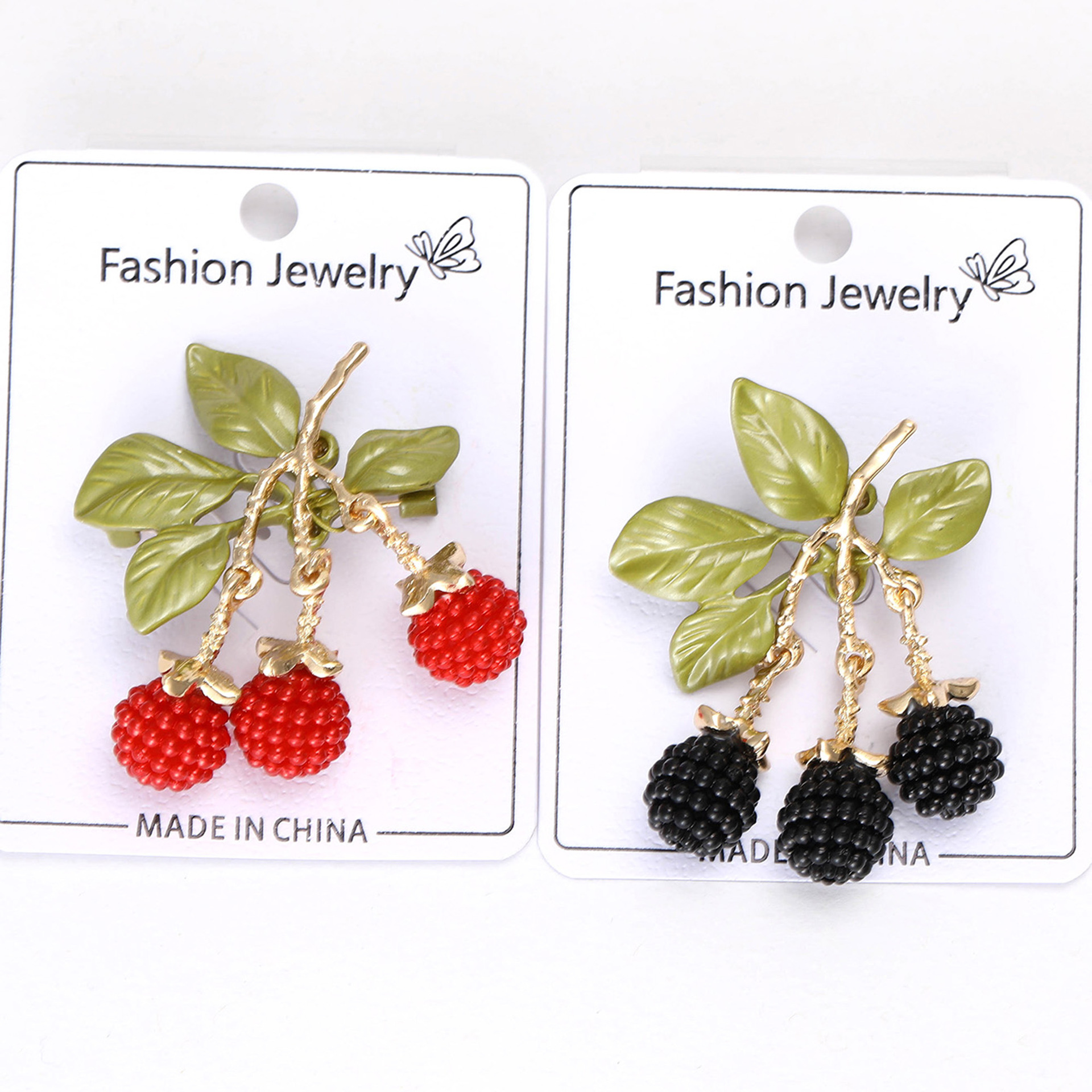 New European and American Style Cross-Border Enamel Blackberry Fruit Pendant Brooch Fresh Suit Clothing Women's Corsage Jewelry Pin