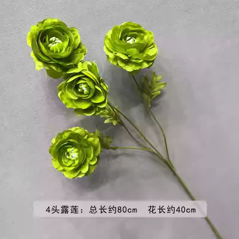 芦荀草绿植花龙须草假花白绿森系婚庆装饰自然风背景插花路引|undefined