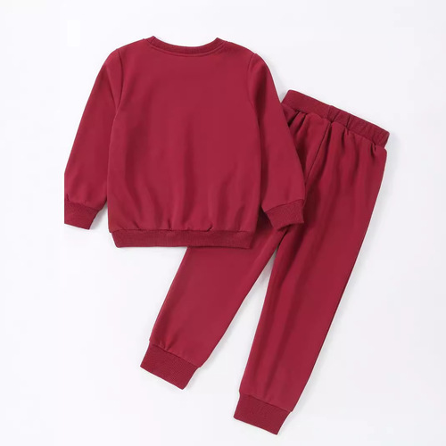 Children's Fashion Cartoon Print Long Sleeve Long Pants Set for Boys and Girls, Spring and Autumn New Arrival Casual Sport Sweatshirt Outfit