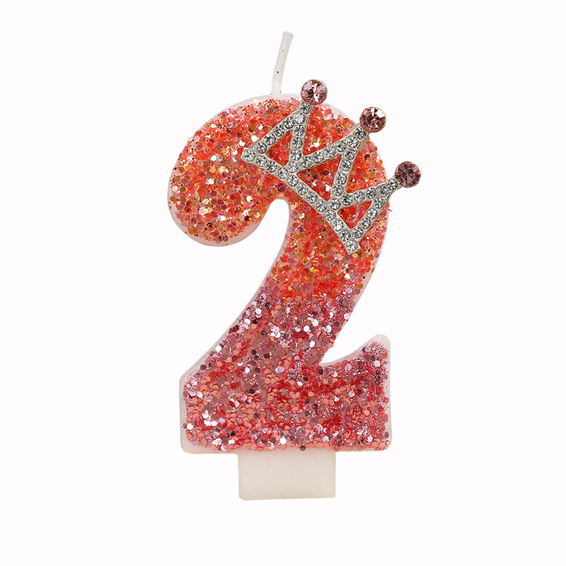 Velas de cumpleaños numéricas creativas con corona, decoración para pasteles – Producto caliente en Temu
