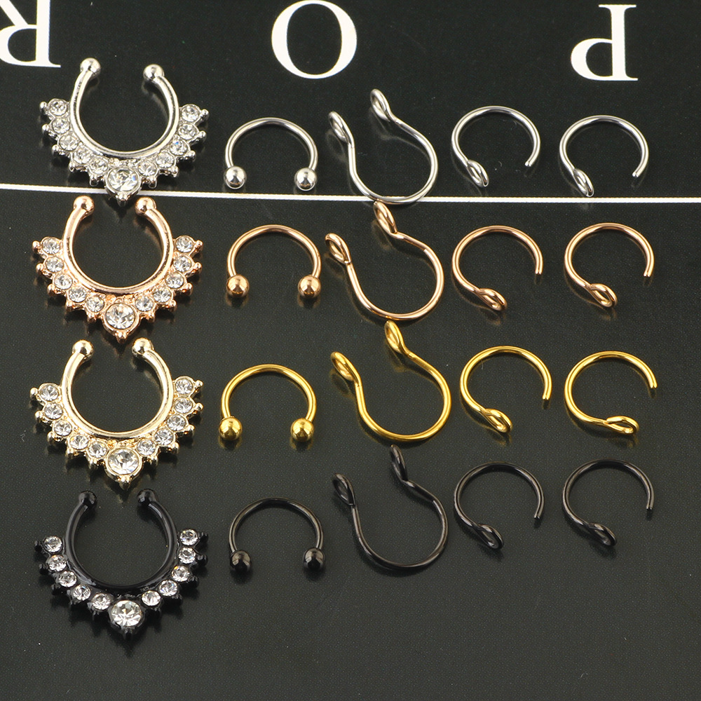 Labret piercing jewelry detail image