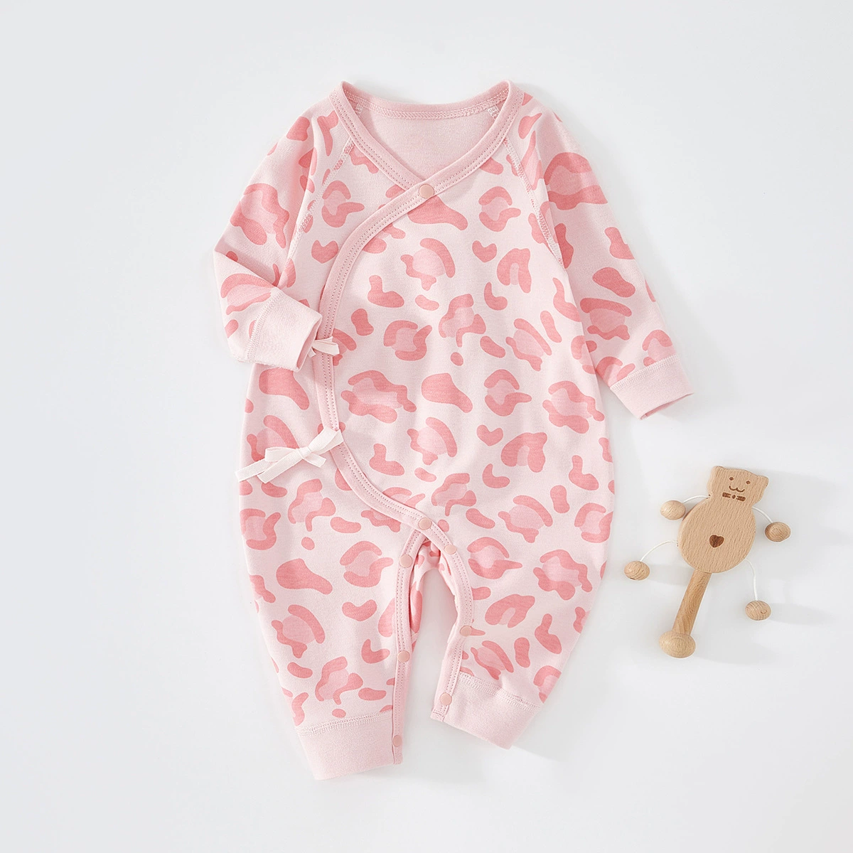 Одежда для новорожденных, комбинезон без костей из чистого хлопка для новорожденных, детский костюм-монах, весенне-осенний детский комбинезон