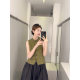 COS Style Women's Clothing 25 Spring and Summer New Style Elegant Simple Round Neck Sleeveless Vest Outer Waistcoat Stacked Waistcoat