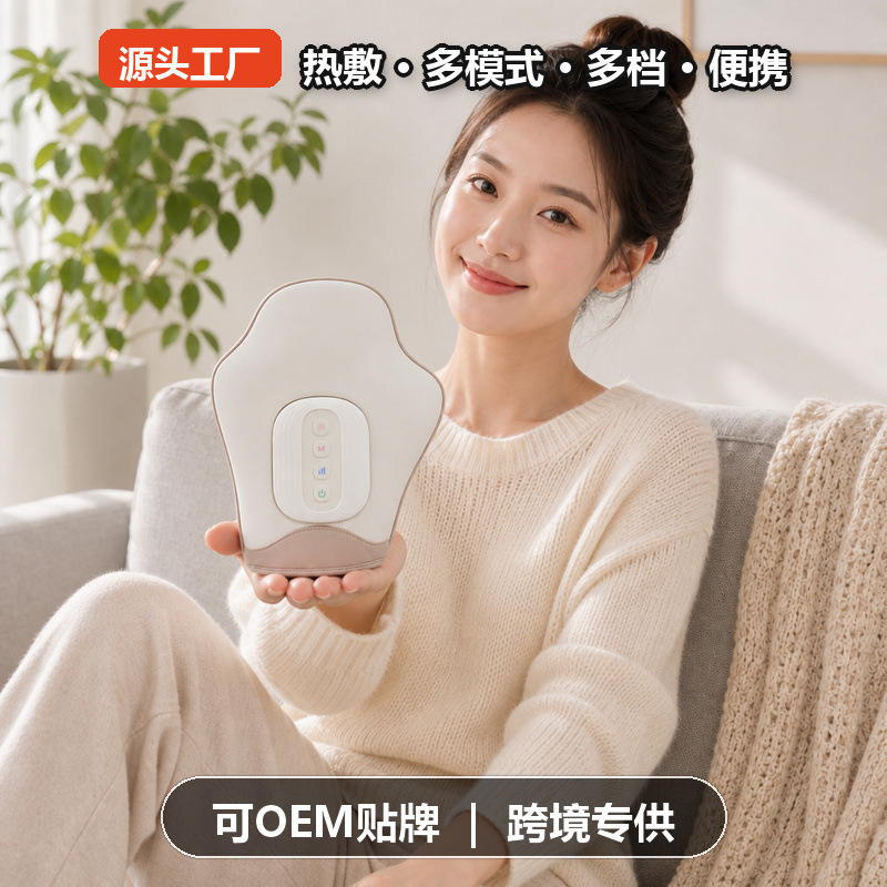 气压热敷手部按摩器灰色锂电池充电电动手掌按摩仪分指按摩深度