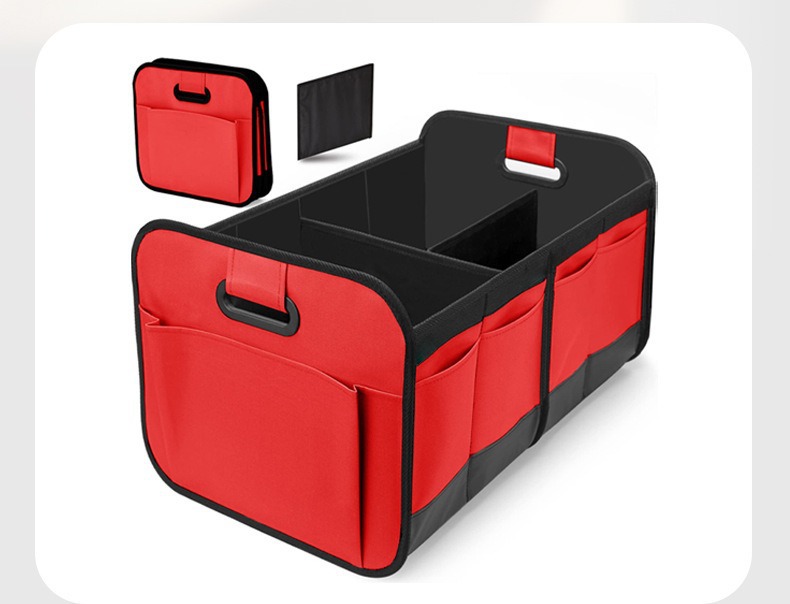 Cross-Border Car Storage Box, Foldable Oxford Cloth Storage Box, Convenient Compartmentalized Car Organizer and Storage Solution