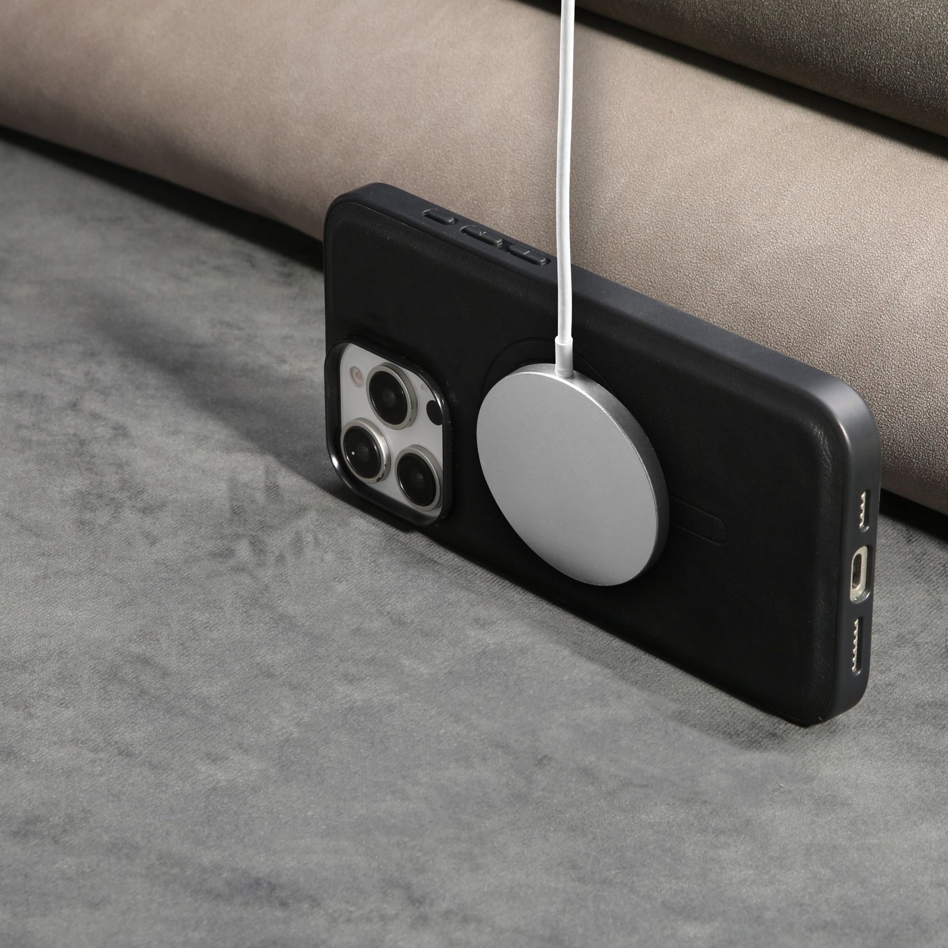 Funda magnética con anillo para iPhone 17 Pro Max, compatible con carga inalámbrica, protección anticaídas para la serie Apple 17