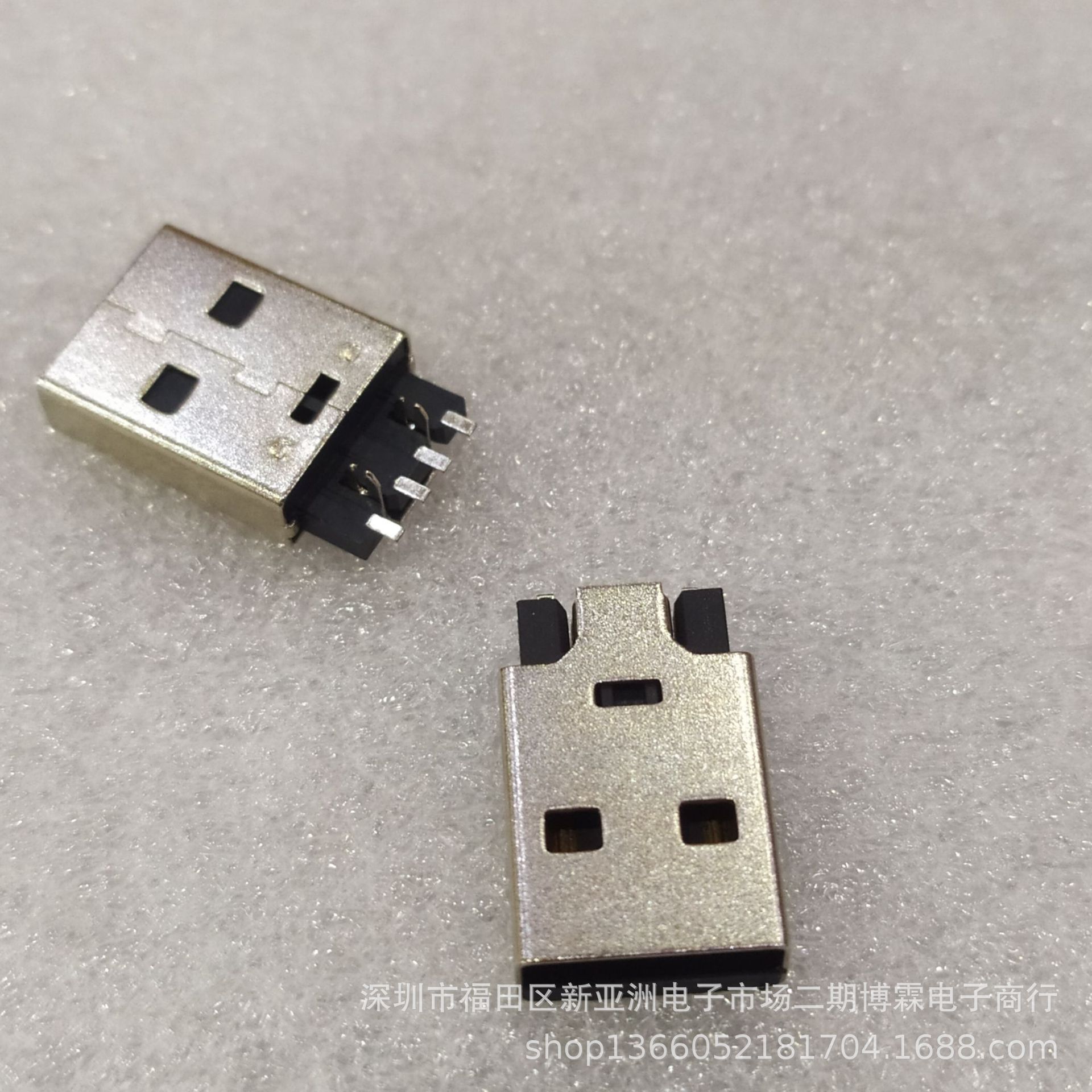 AM 鱼叉 黑胶 USB公座连接器