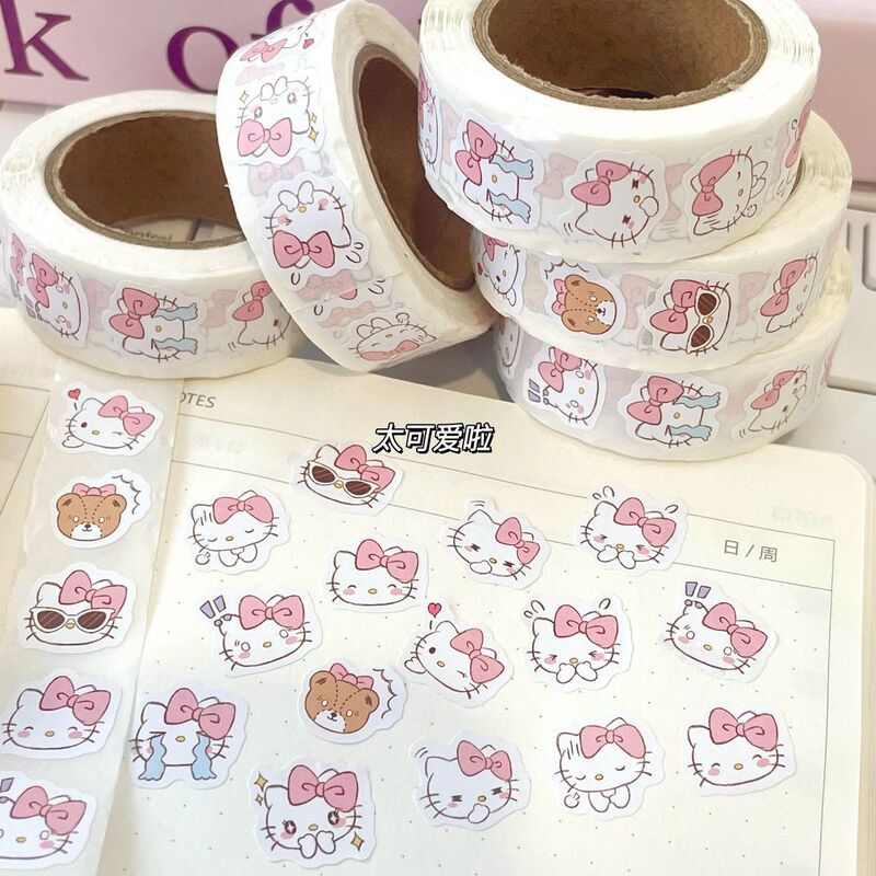 かわいい大頭kt猫表情巻巻貼りins高颜値学生装飾手帳素材ペン棒表情貼り絵|undefined