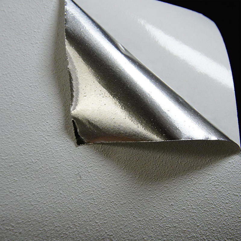 Papel de aluminio superficie rugosa pegatinas publicitarias impermeables antideslizantes ignífagas pegatinas de piso pegatinas de cemento al por mayor