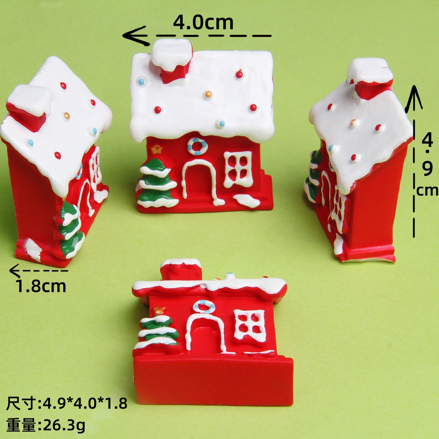 Christmas creative fridge magnet with accessories