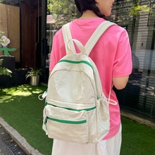 学院书包大容量ins风耐用学生双肩包初中简约睿营大学生旅行背包