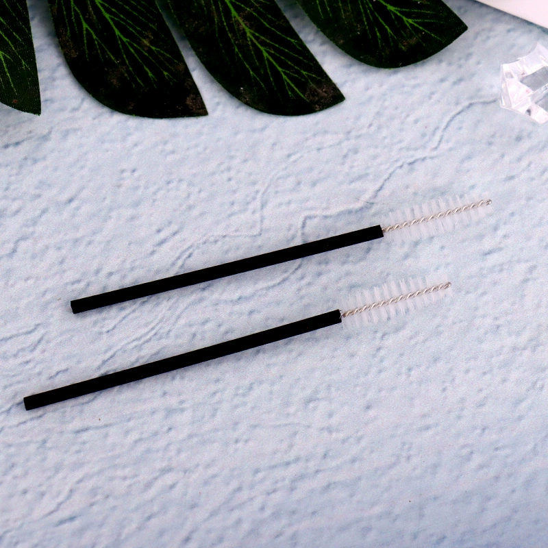 Disposable transparent curly brush for eyelashes for extension