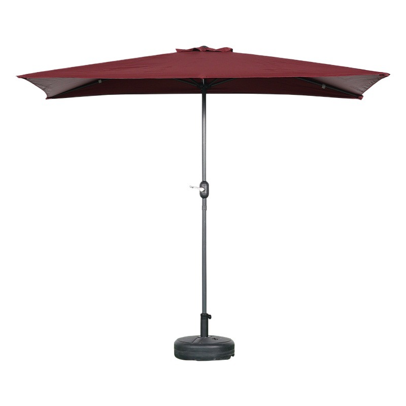 Outdoor Parasol Wall Side Rectangular Roman Umbrella Garden Umbrella Waterproof Sun Umbrella Stall Terrace Four Corner Umbrella