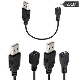 micro 5P mini 5P母USB 2.0 硬盘数码相机手机数据线T形口V8V3