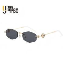 时尚金属跨境潮流墨镜女司机开车防风沙防眩光多场景适用太阳镜批