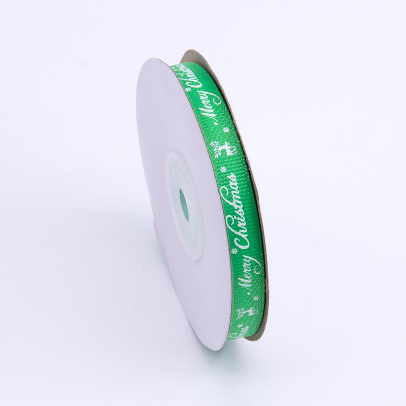 Impresión de cinta ribbed de Navidad 1cm impresión de caja de regalo de Navidad embalaje de cinta de color cinta Tianyi Mei