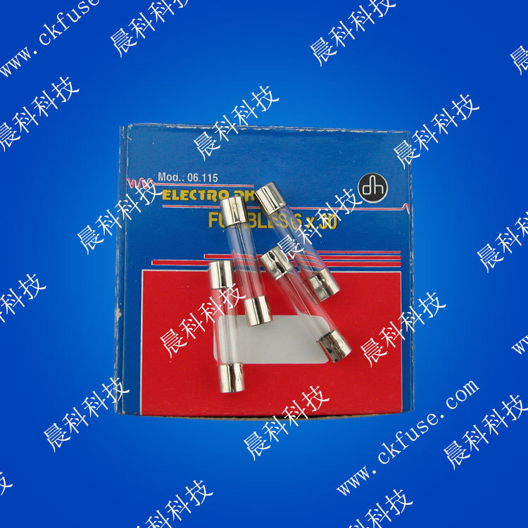 6*30快熔玻璃管保险丝500MA10A 25A 250V一次性电流玻璃保险丝