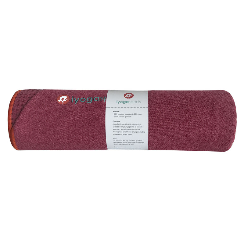 Iyogasスポーツシリコン滑り止めヨガタオルyoga towel品質館寄り付きギフトロゴ|undefined