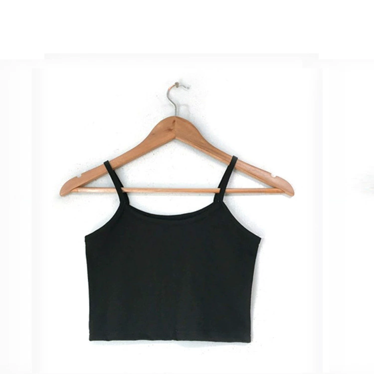 Short black base white tank top sleevless, plus size, for small vest, backless