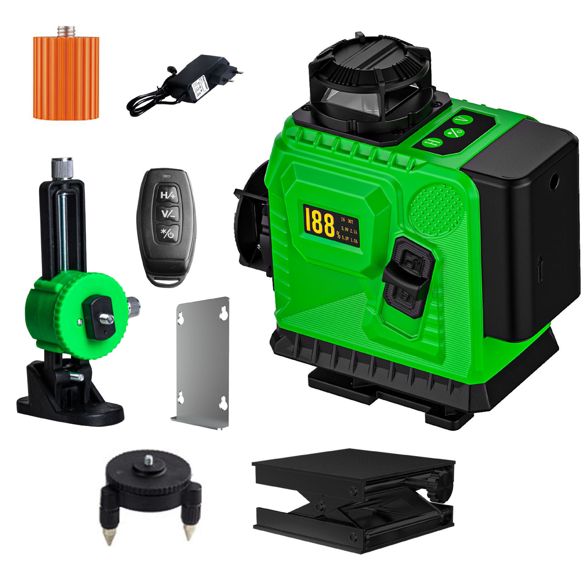 新款4D激光16线投线仪室内外贴墙仪高精度精准绿光水平仪强光