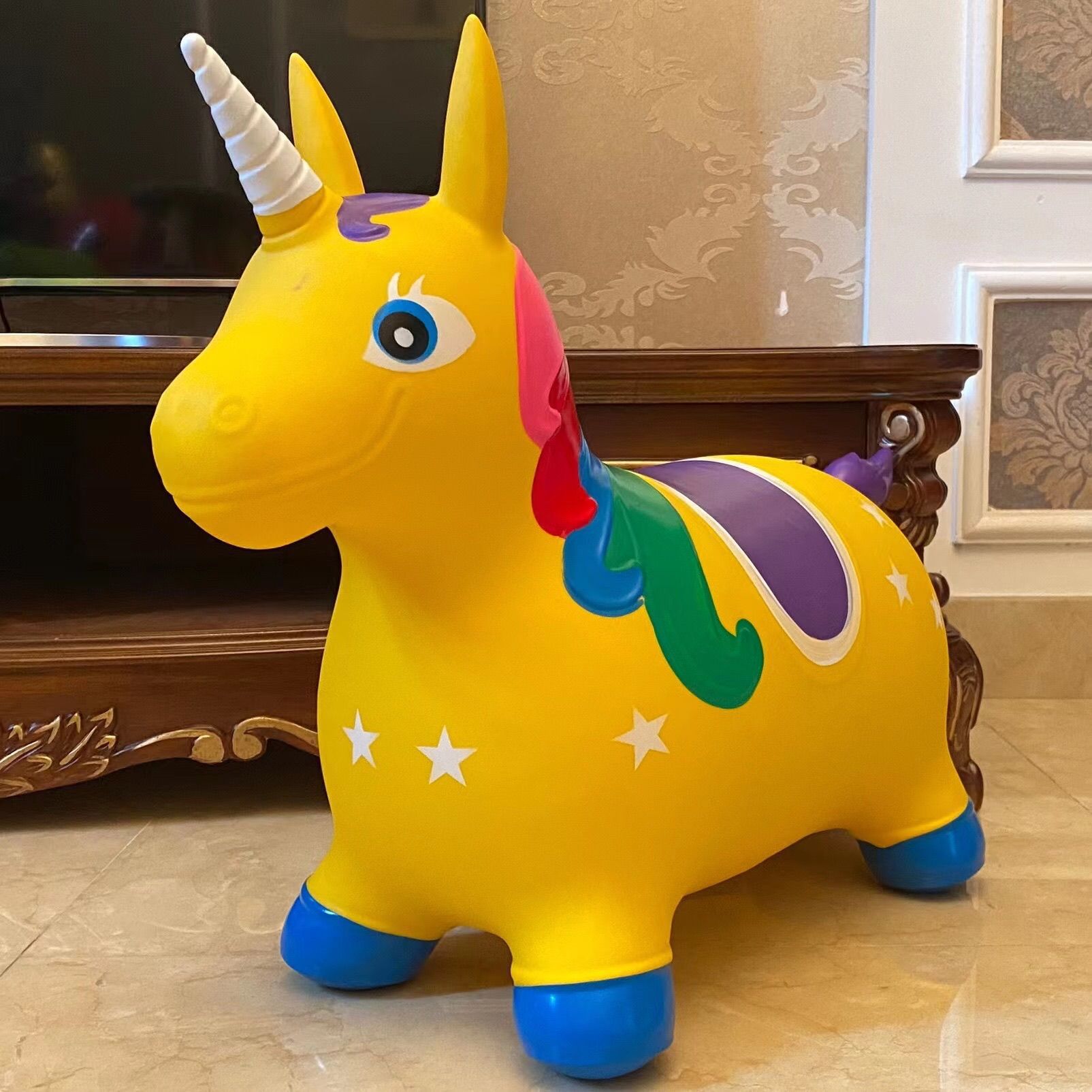 Music Lemon yellow air pump, unicorn