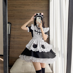 Bear Girl Maid Costume Cosplay Maid Restaurant Maid Anime Performance Costume Cute LOLITA Black and White Maid