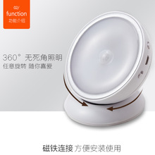 跨境爆款创意智能人体感应led卧室床头氛围灯厨房壁灯小夜灯中山