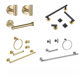 Cross-border stainless steel towel bar suit towel ring black tissue holder soap dish coat hook bathroom hardware suit