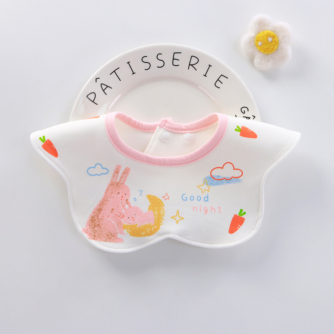 Babo para bebé de algodón impermeable, antiderrames – giratorio 360°, para comer, primavera-verano.
