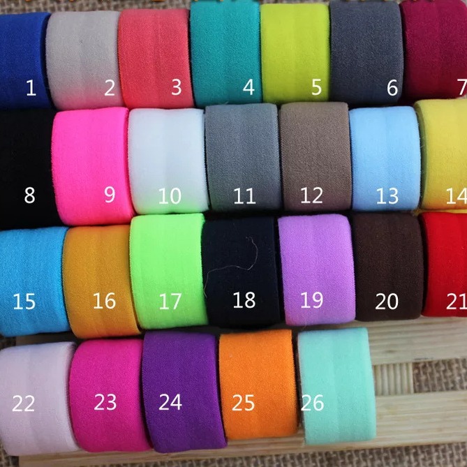 厂家直销2.5CM宽锦纶弹力头饰松紧带内衣内裤闪光包边带