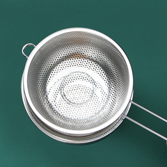 Stainless Steel Drain Basket, Single-Handle Rice Washing Basin, Fruit Basket, Vegetable Wash Basin, Fine-Mesh Drip Basket, Fruits & Vegetables Colander, Rice-Sorting Sieve