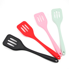 Wok Leek Soft Iron Core Spatula Silicone Non-Stick Pan Turner Flat Pan Turner Kitchen Cooking All-in-One Leek Spatula