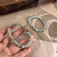 小饰品流行饰物 饰品 民族风 陶瓷牡丹瓷手链 地摊手饰混批满E18