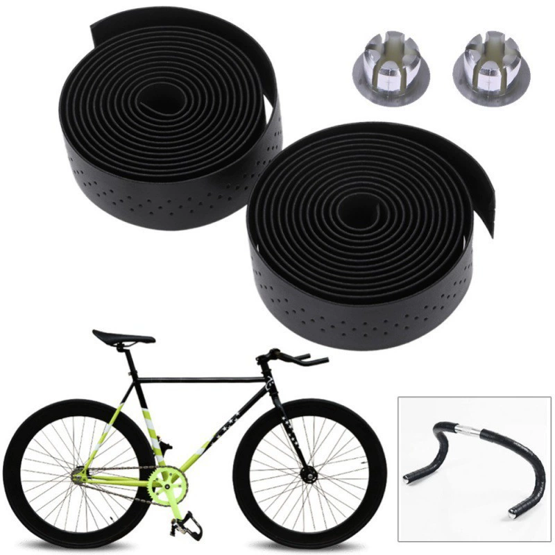 Велосипедная дорожная гонка PU Кожаная текстура перфорации с велосипедным ремешком Аксессуары для снаряжения