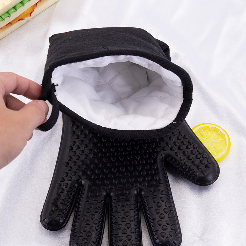 Silicone long gloves heart shaped